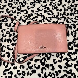 Coach Pink Leather Crossbody Bag